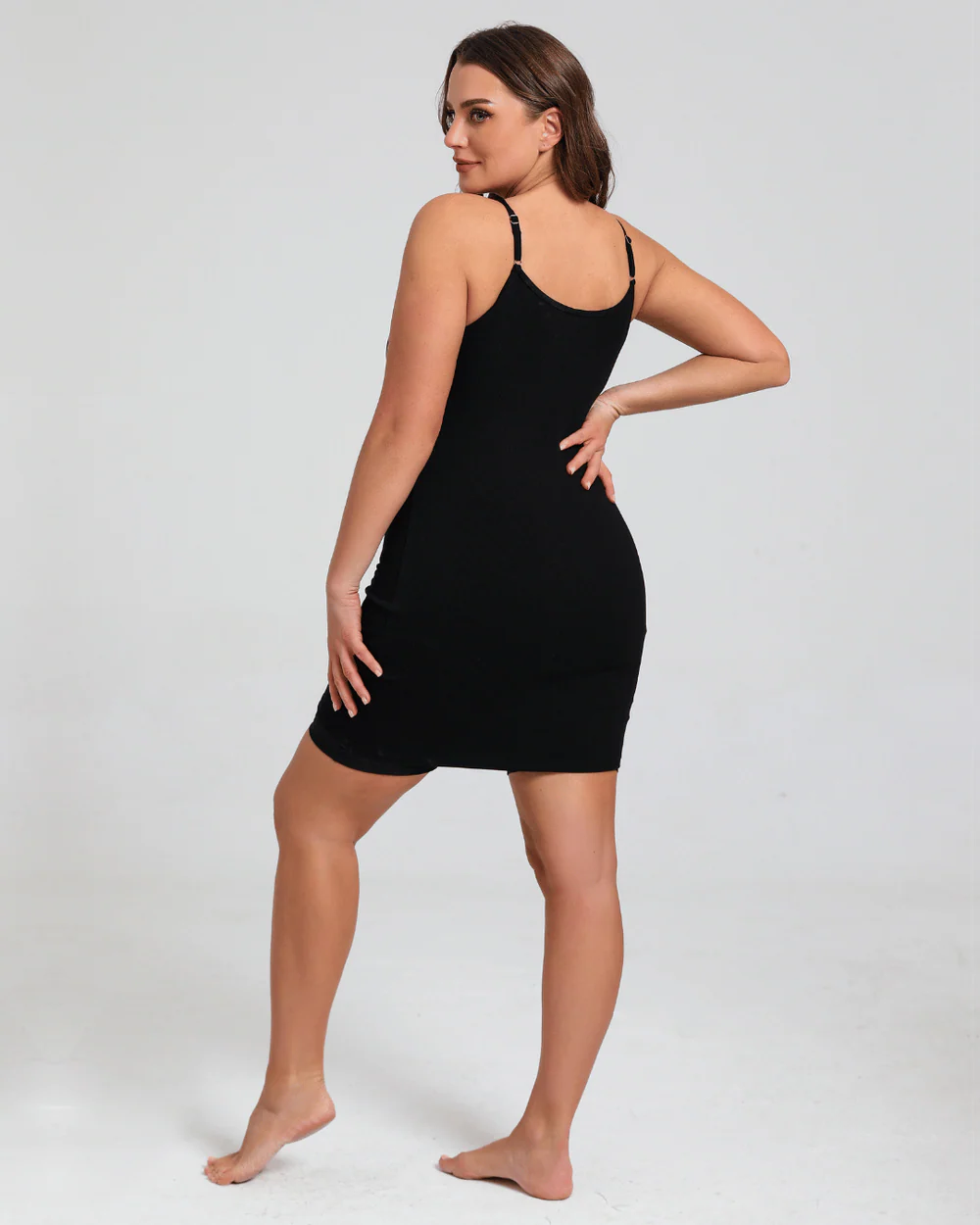 Built-In Shapewear Slip Mini Lounge Dress