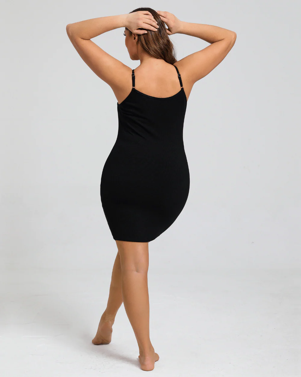 Built-In Shapewear Slip Mini Lounge Dress