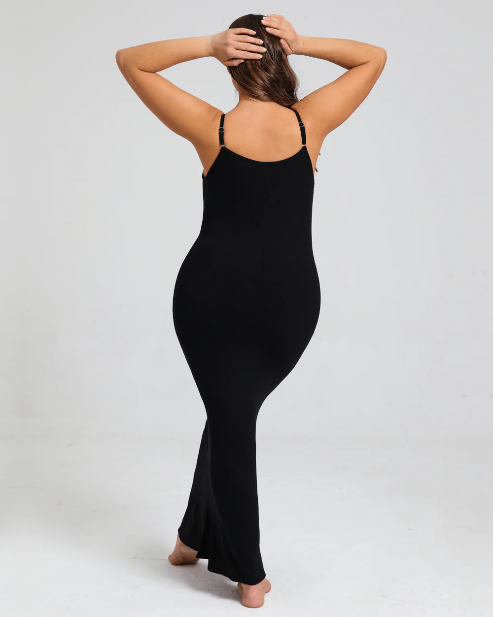 Built-In Shapewear Slip Maxi Lounge Dress