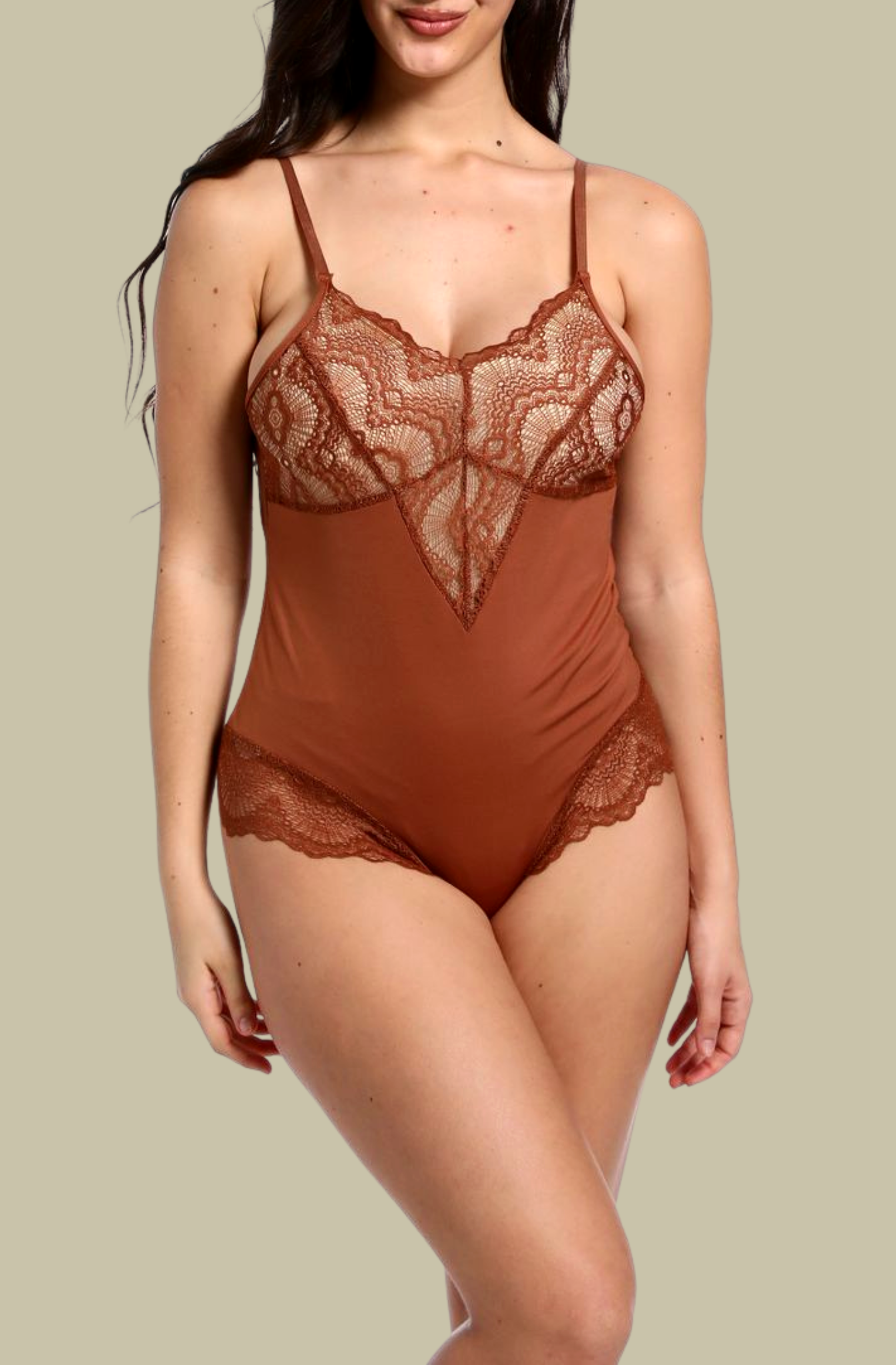 Sculpting Lace Shapewear Bodysuit