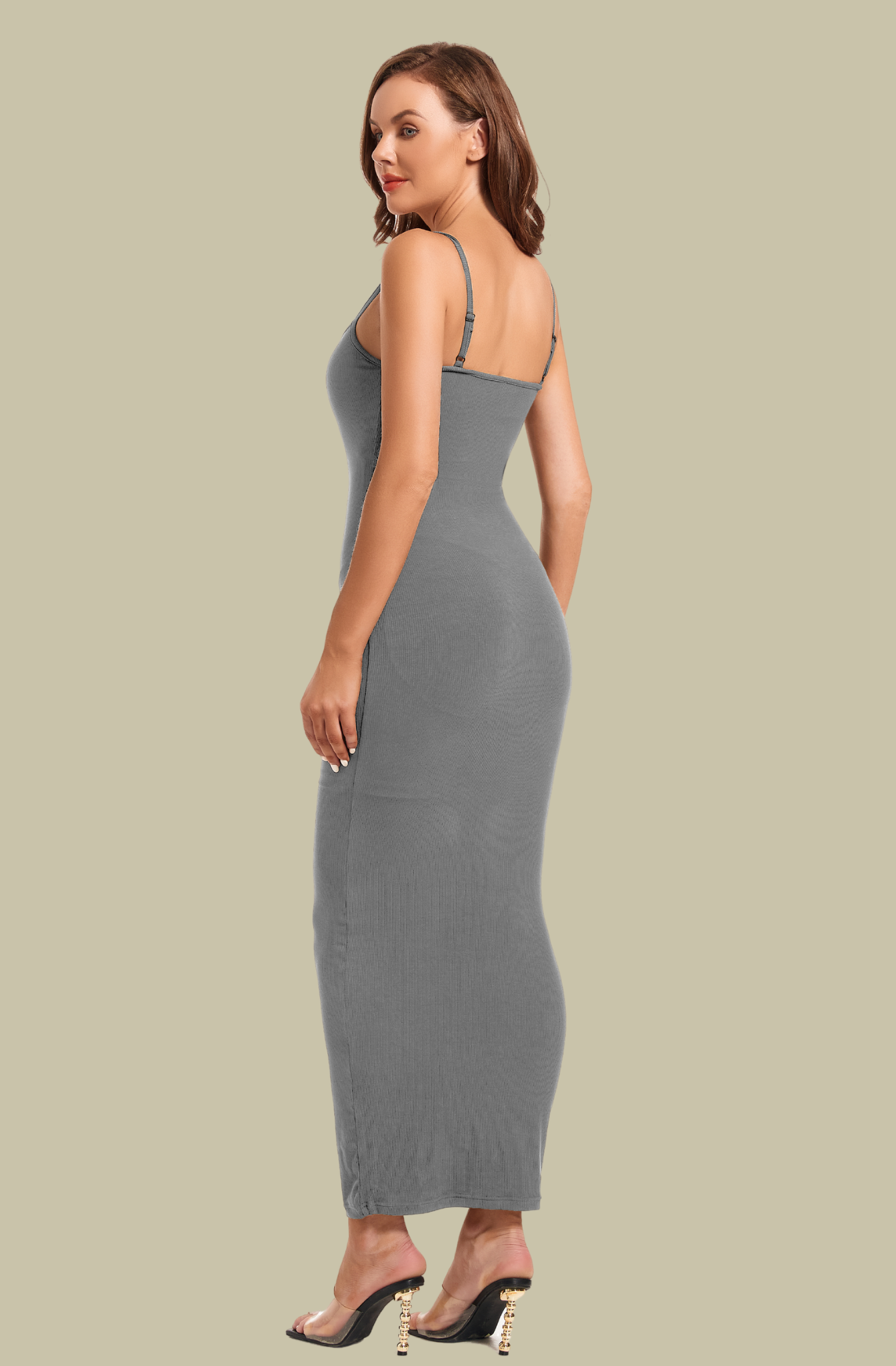 Shaper Dress Maxi With Buil-in Slip – Belle's Design