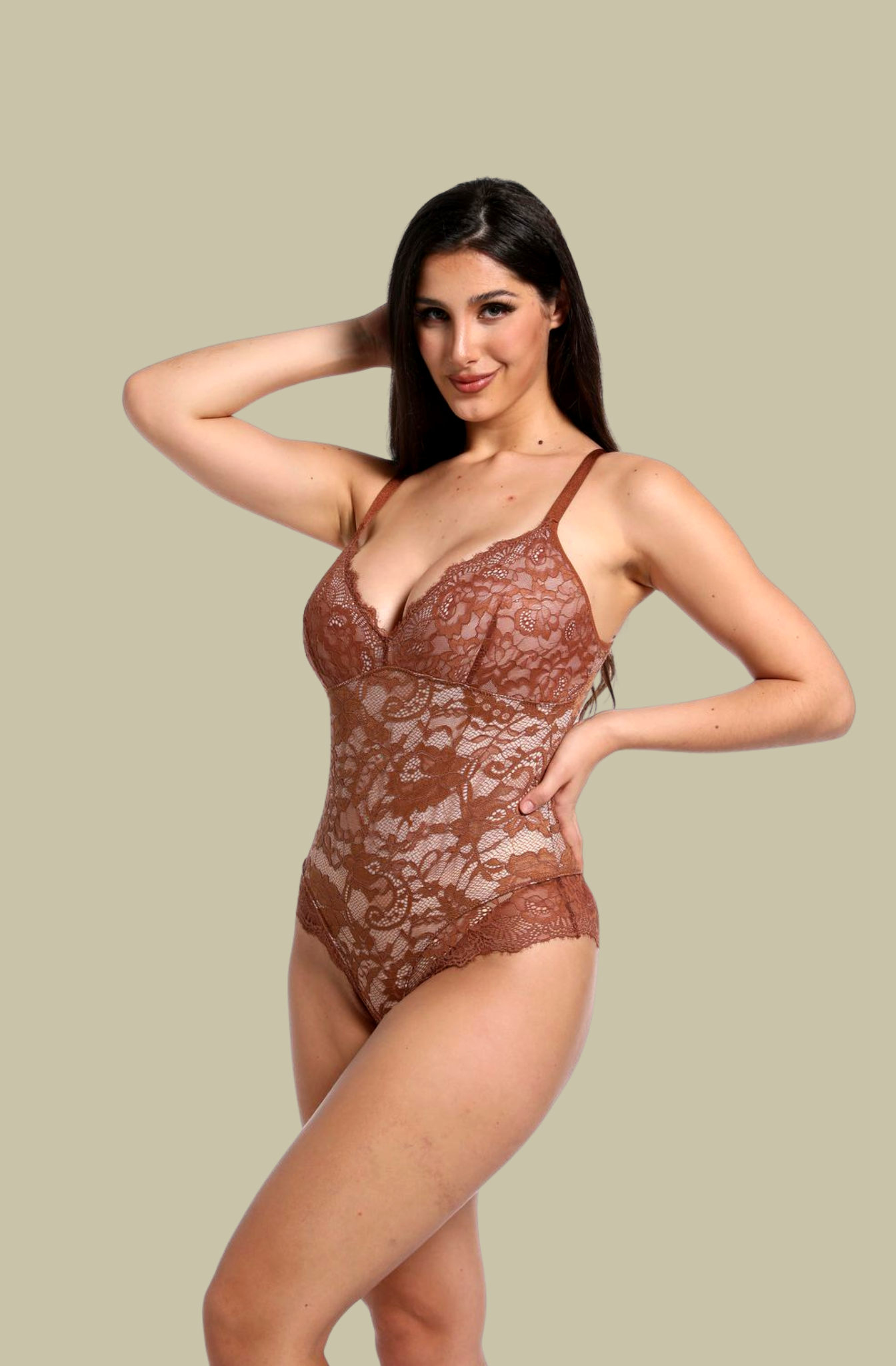 Shaping Lace Shapewear Bodysuit